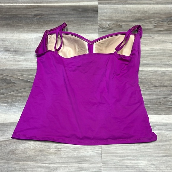 La  Blance pink / purple bathing suit top size large - Picture 4 of 7